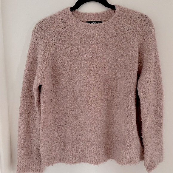 MANGO Blush Textured Crew-neck Sweater - Picture 1 of 4
